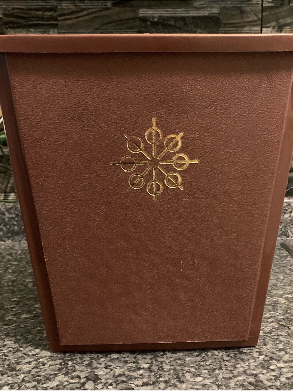 Vintage MCM wastebasket